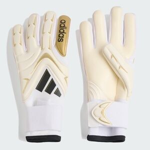 Adidas Copa GL Pro Goalkeeper Gloves Size 8 White / Gold JZ5793 New With Tags